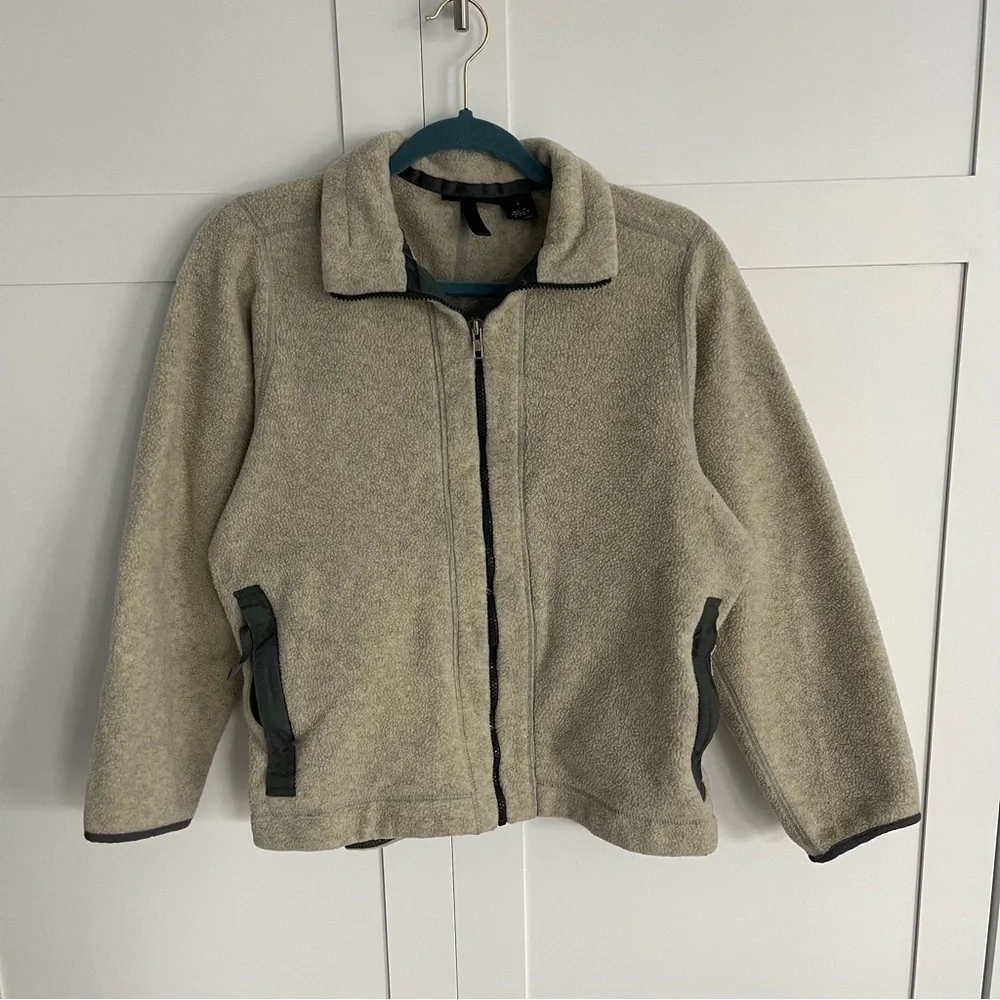 Vintage Patagonia Synchilla Made in USA Full Zip Fleece Jacket Granola Oat L